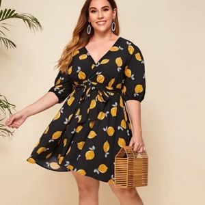 Lemon Print Dress